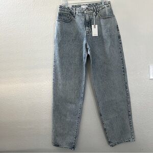 Good American Good 90’s High Rise Fitted Waist Loose Body Jeans Size 2/26